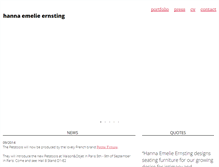 Tablet Screenshot of hannaernsting.com